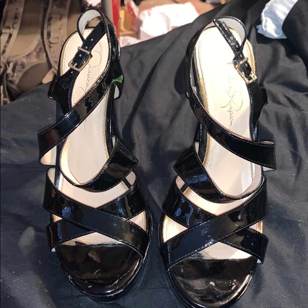 Black Jessica Simpson 4 inch heels